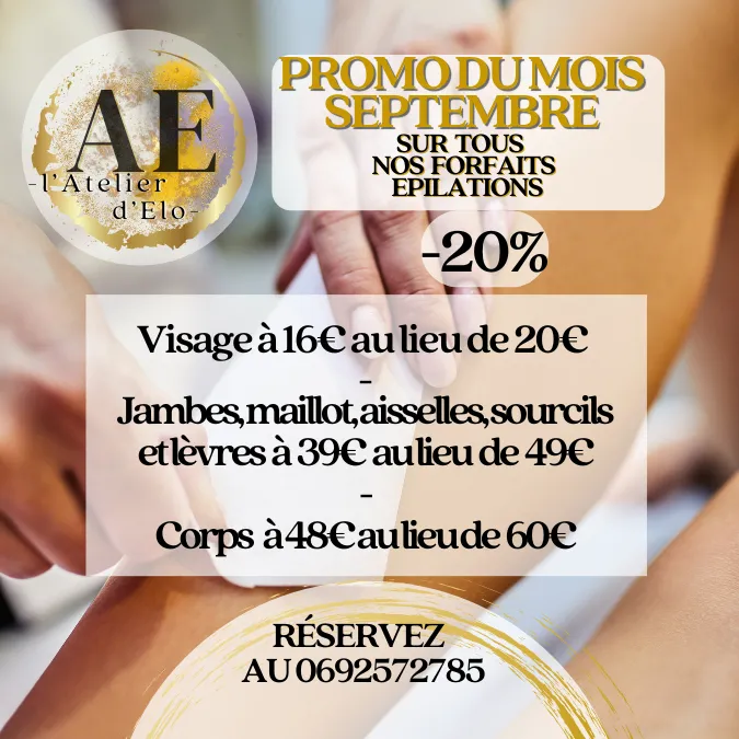 L'Atelier d'Elo vous propose l'offre du mois septembre à Sainte Clotilde 974., Saint-Denis de La Réunion, L'Atelier d'Élo