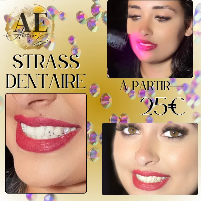 L'Atelier d'Elo vous propose LA POSE DE STRASS DENTAIRE à Sainte Clotilde 974., Saint-Denis de La Réunion, L'Atelier d'Élo